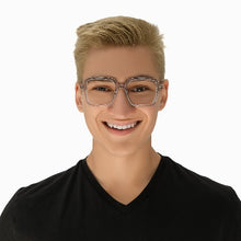 Load image into Gallery viewer, Arlo Clear Grey Gold  Unisex Male | Baxter Phillips | Fashionable Prescription Eyewear