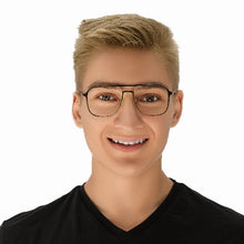 Load image into Gallery viewer, Axel Black Gold Male | Baxter Phillips | Fashionable Prescription Eyewear
