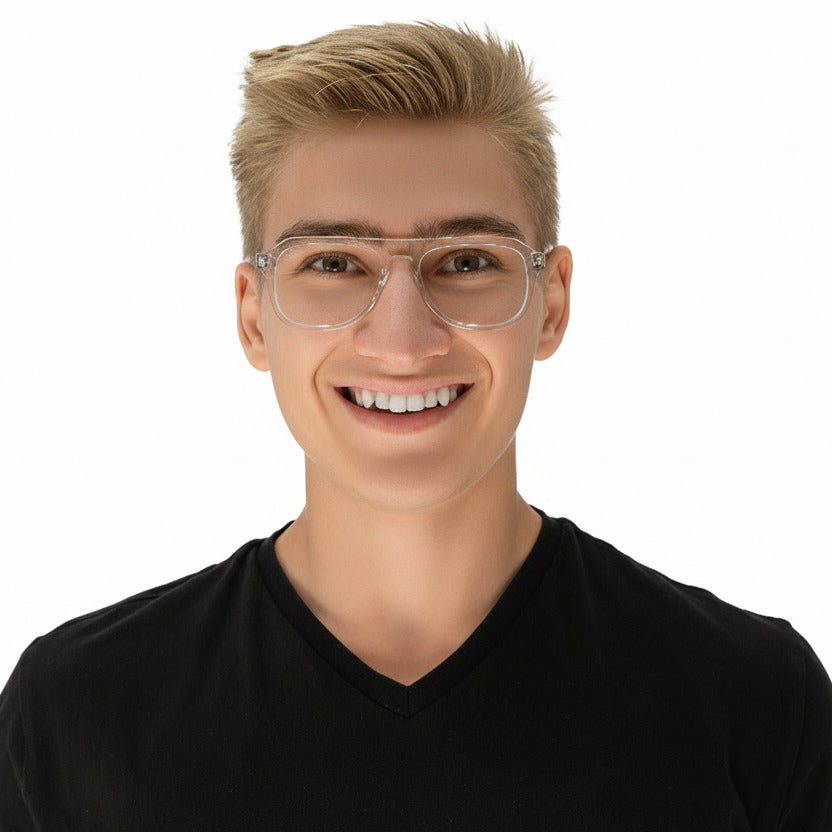 Bond Clear Male | Baxter Phillips | Fashionable Prescription Eyewear