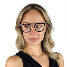 Load image into Gallery viewer, Kensington Black Silver Female Unisex | Baxter Phillips | Fashionable Prescription Eyewear