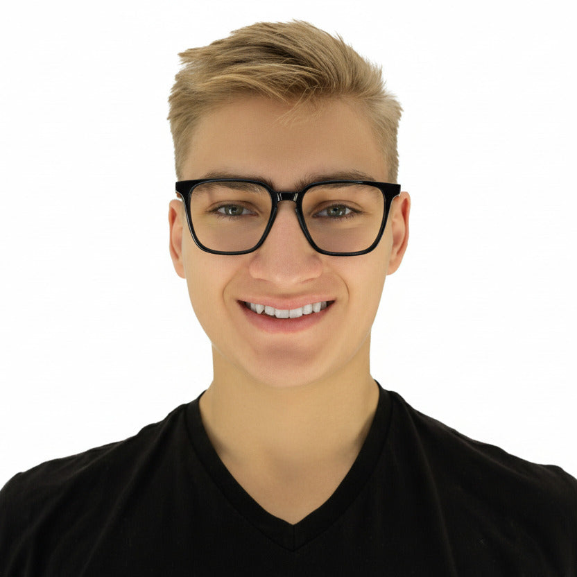 Nico Black Unisex Male| Baxter Phillips | Fashionable Prescription Eyewear