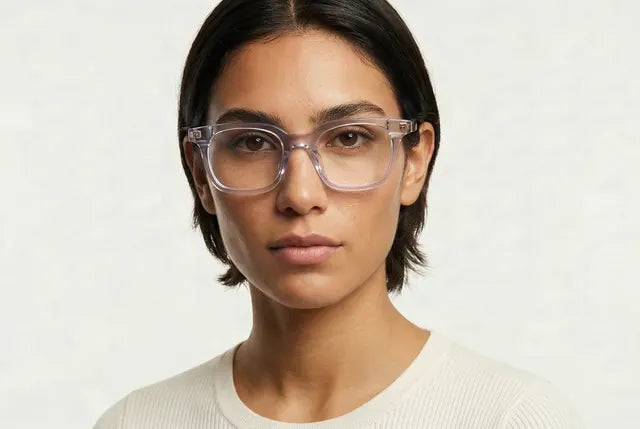 Charlotte on a model, Clear / Gold