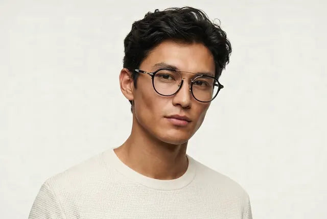 Lennon on a model, Black / Gold