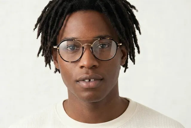 Lennon on a model, Tortoise / Gold