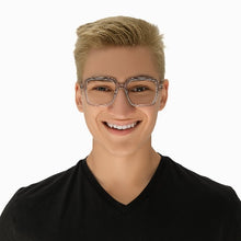Load image into Gallery viewer, Arlo Clear Grey Gold  Unisex Male | Baxter Phillips | Fashionable Prescription Eyewear
