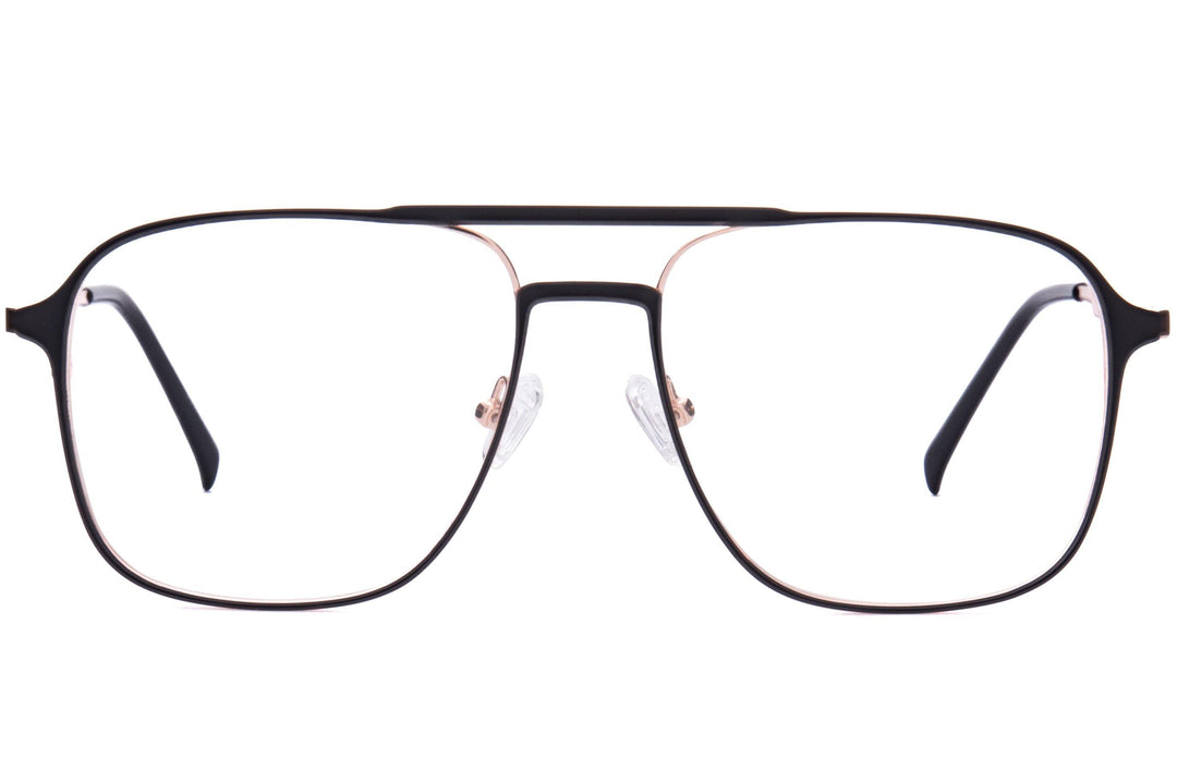 Axel Men's Eyeglasses, Black / Gold