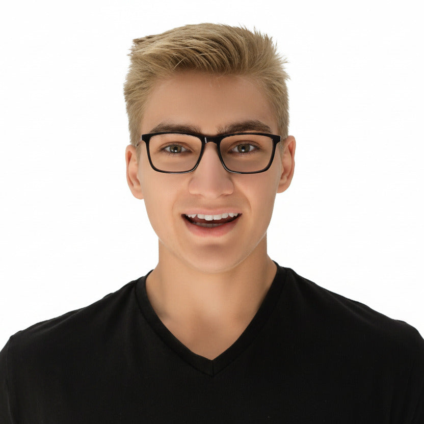 Beckett Burgundy Gold Male Unisex | Baxter Phillips | Fashionable Prescription Eyewear