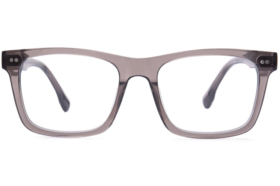 Charlie Men's Eyeglasses, Clear Grey