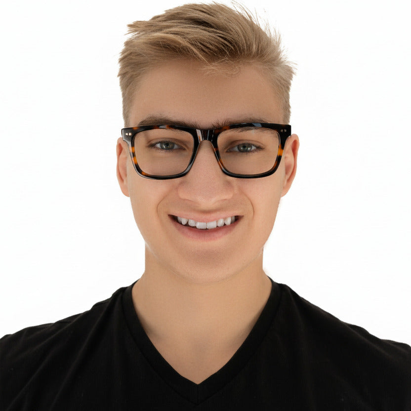 Charlie Men's Tortoise Eyeglasses | Baxter Phillips | Fashionable Prescription Eyewear