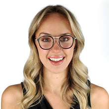 Load image into Gallery viewer, Exeter Black Silver Female Unisex | Baxter Phillips | Fashionable Prescription Eyewear
