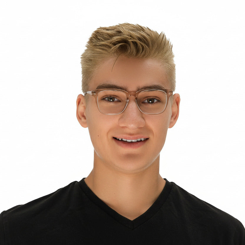 Fitzroy Rose Gold Male Unisex | Baxter Phillips | Fashionable Prescription Eyewear