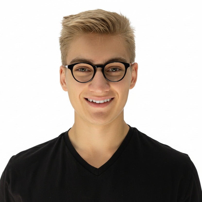 Harley Black Male Unisex | Baxter Phillips | Fashionable Prescription Eyewear