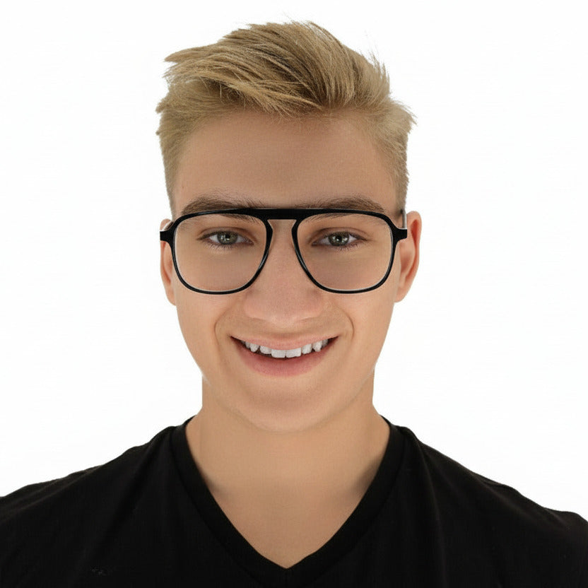 Miller Men's Black Eyeglasses | Baxter Phillips | Fashionable Prescription Eyewear