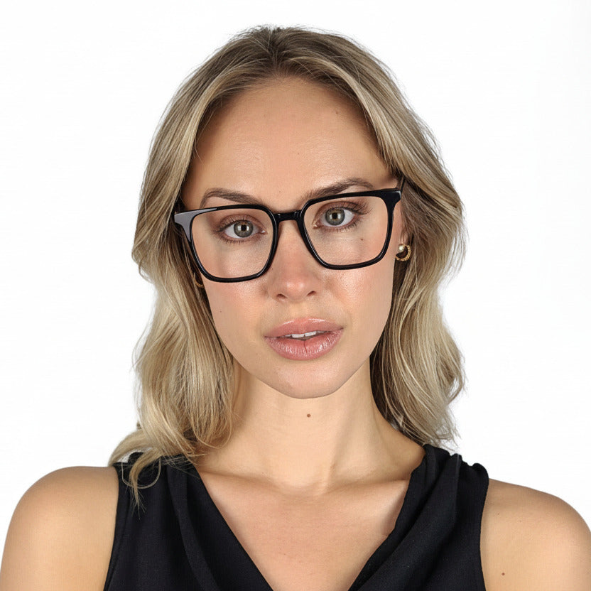 Nico Black Unisex Female | Baxter Phillips | Fashionable Prescription Eyewear
