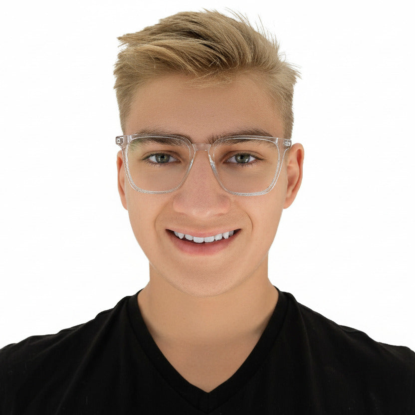 Nico Clear Unisex Male| Baxter Phillips | Fashionable Prescription Eyewear