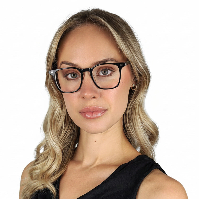 Royal Black Unisex Female| Baxter Phillips | Fashionable Prescription Eyewear