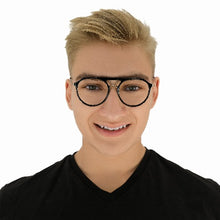 Load image into Gallery viewer, Suffolk Men&#39;s Black and Gold Eyeglasses | Baxter Phillips | Fashionable Prescription Eyewear
